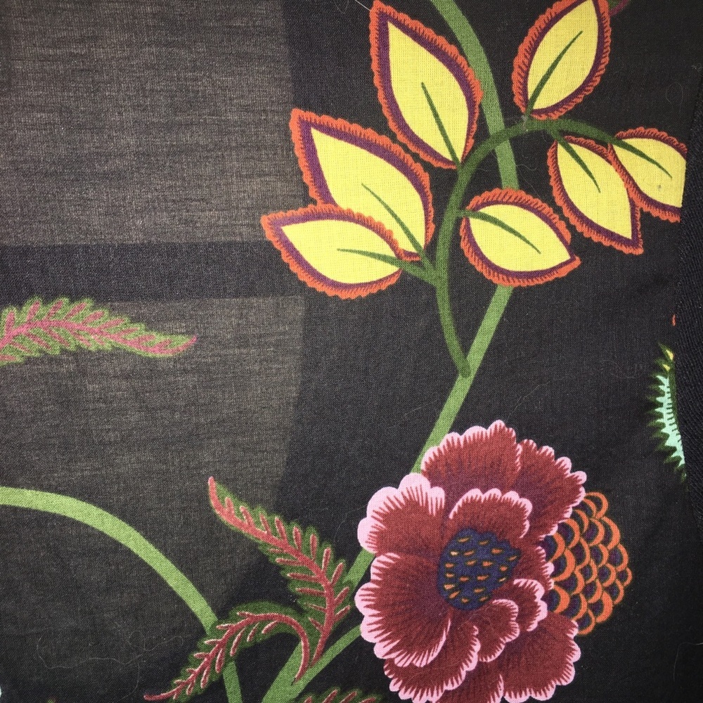 Anthropologie Deletta Silver Fern Floral Blouse - Picture 5 of 7